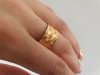 ring 18,30mm gold stainless steel